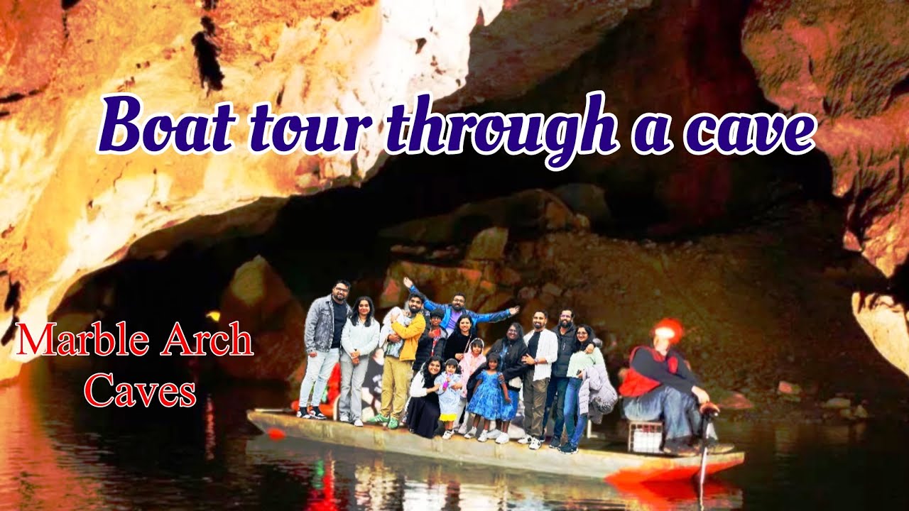 Guided boat tour through Marble Arch caves Enniskillen #manjaprackaran #marblearchcave