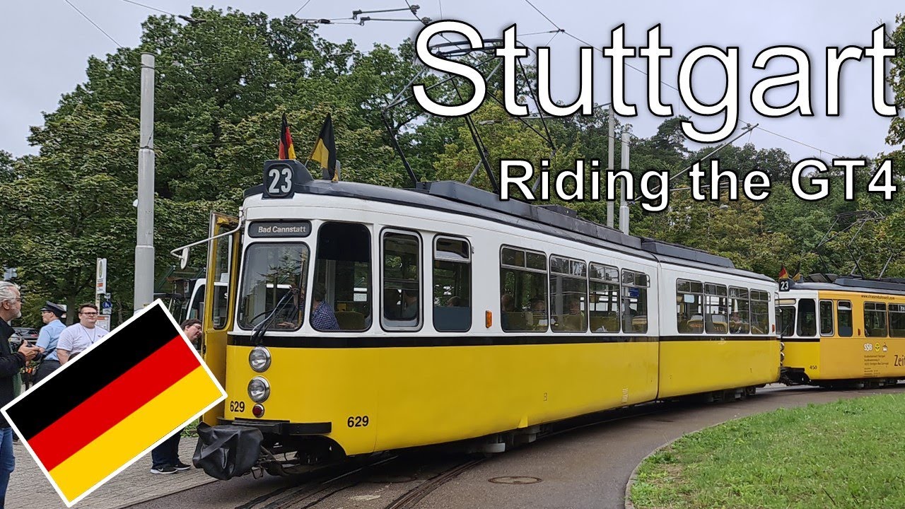 Stuttgart - riding the historic GT4 tram