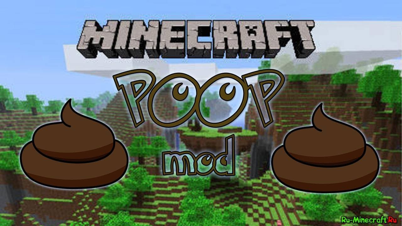 Minecraft: Poop Mod | Toaleta , Armura din rahat , cub de cacat si diaree |