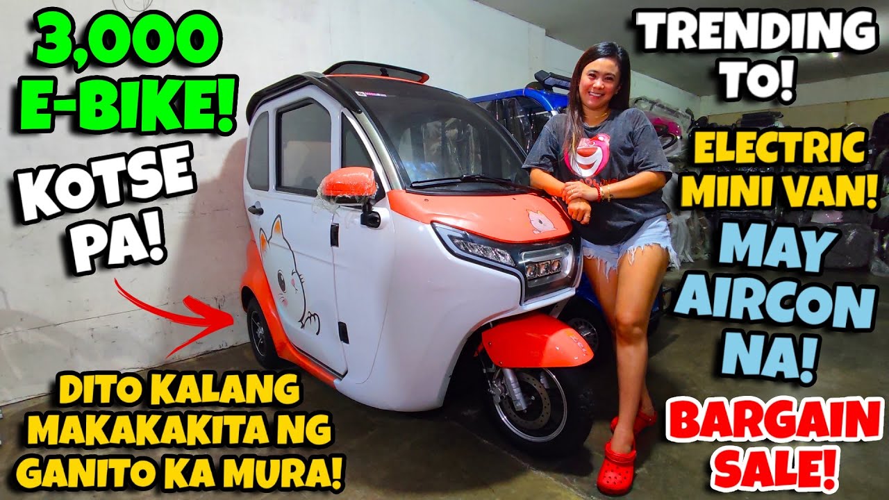 DITO KA LANG MAKAKAKITA NG GANITO KA MURA! 3,000 LANG MAY E-BIKE KANA! KOTSE NA MAY AIRCON PA!