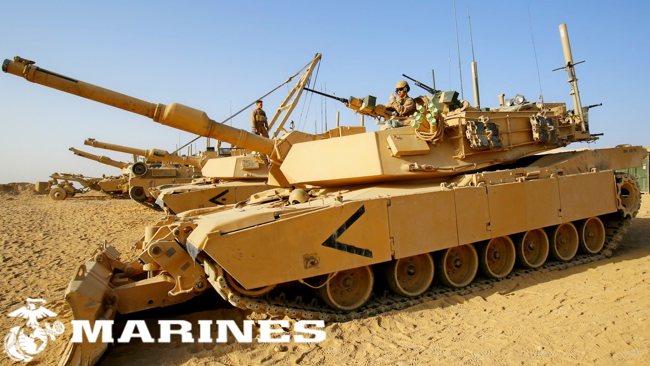 Корпус морской пехоты США: танки M1A1 Abrams в Афганистане.