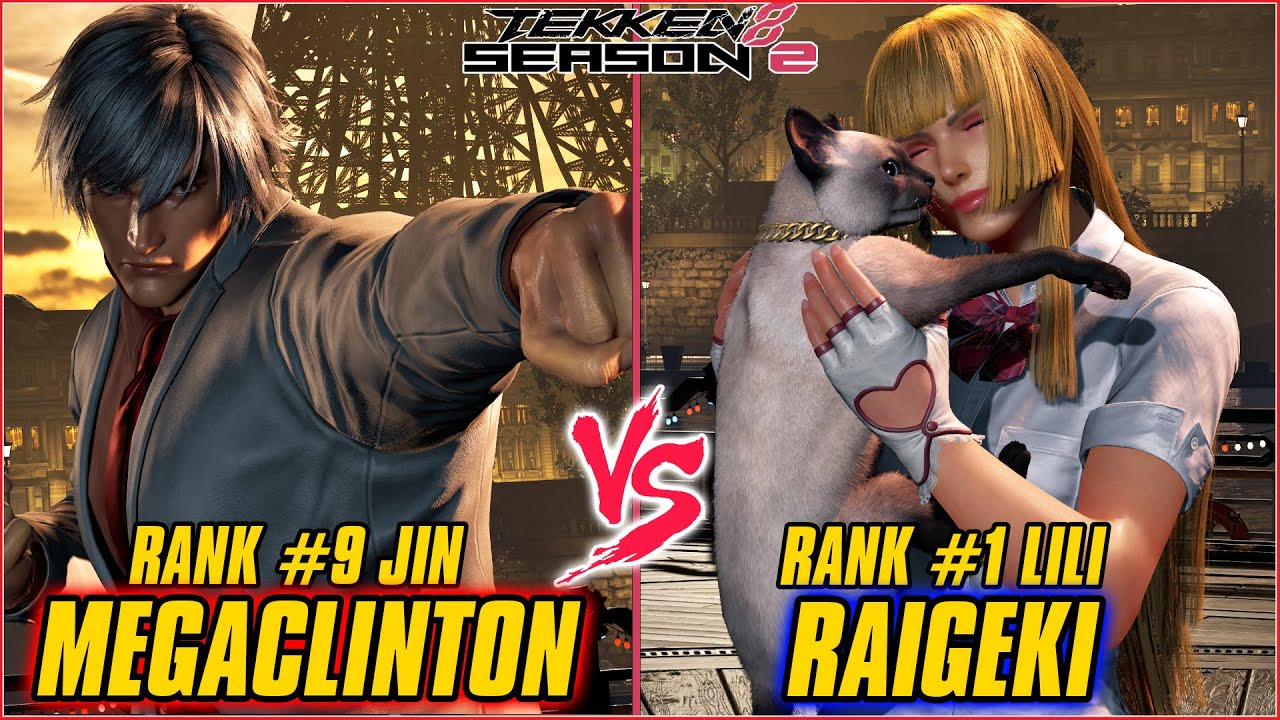 TEKKEN 8 | MEGACLINTON (RANK #9 JIN) vs RAIGEKI (RANK #1 LILI) | TEKKEN 8 RANKED MATCH
