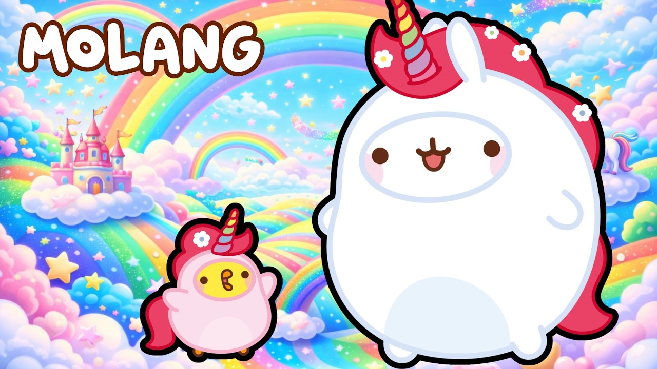 MOLANG and PIU PIU Dress Up as UNICORNS 🦄 MOLANG and Piu Piu | Funny Cartoons for Kids