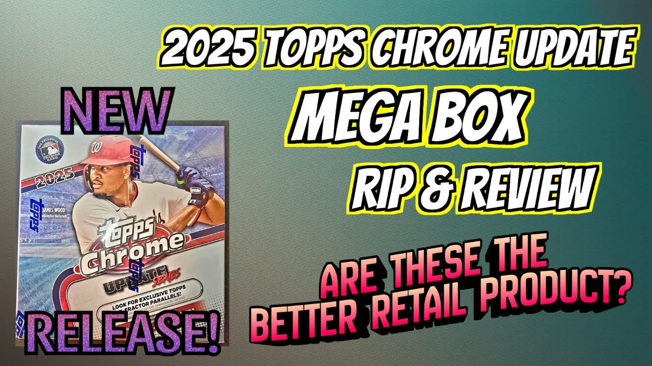 🚨NEW PRODUCT REVIEW💰2025 TOPPS CHROME UPDATE BASEBALL MEGA BOX RIP. Chasing the MLB Debut Patch
