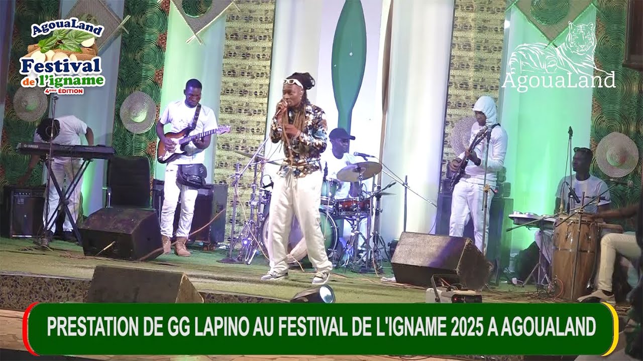 Prestation de GG Lapino au festival de l'igname 2025 à AgouaLand