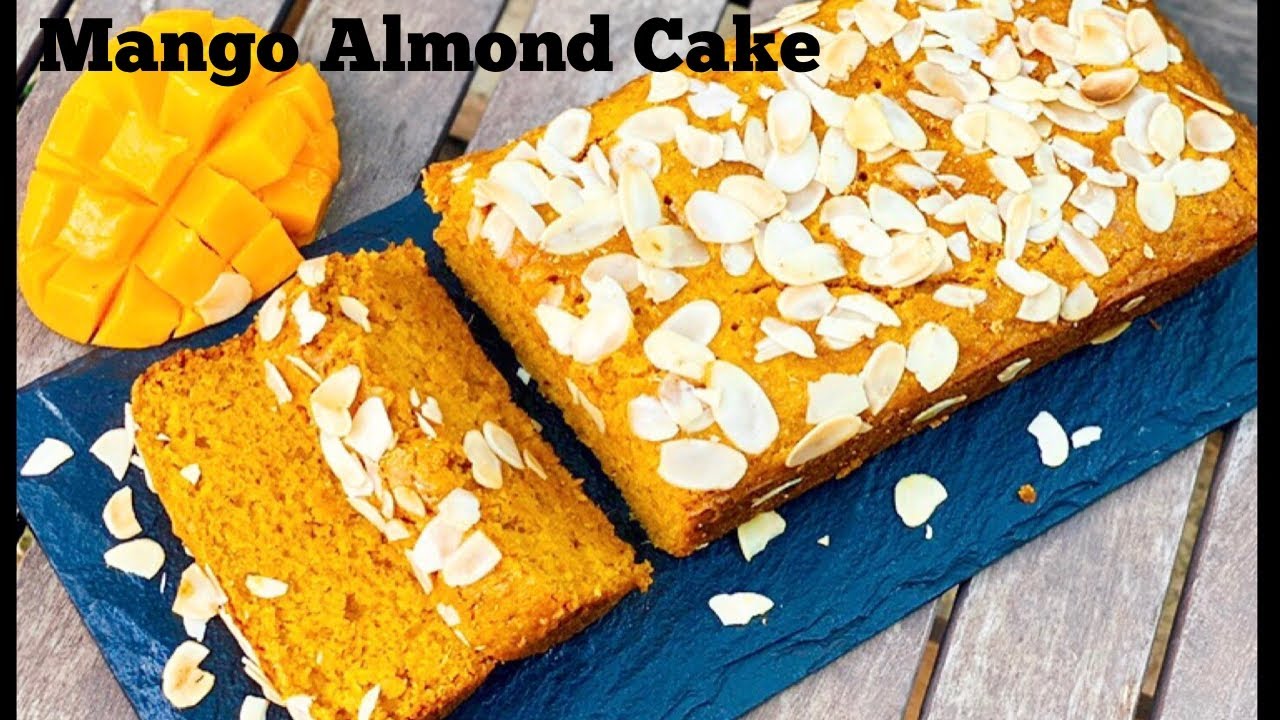 Mango Almond Cake | Mango Cake | Eggless Wheat Mango Cake |Flavourful Food