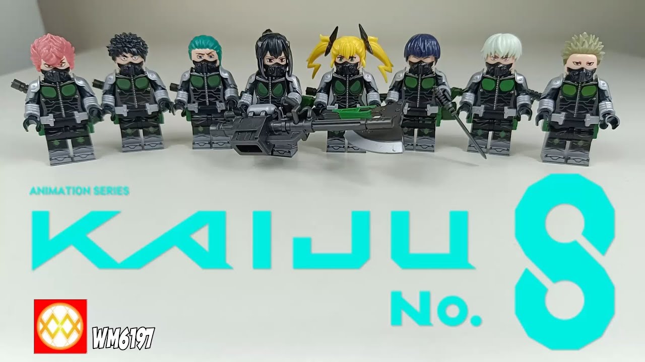 WM6197 - Kaiju No 8 Minifigure non LEGO #minaashiro #hibinokafka #kikorushinomiya #soshirohoshina