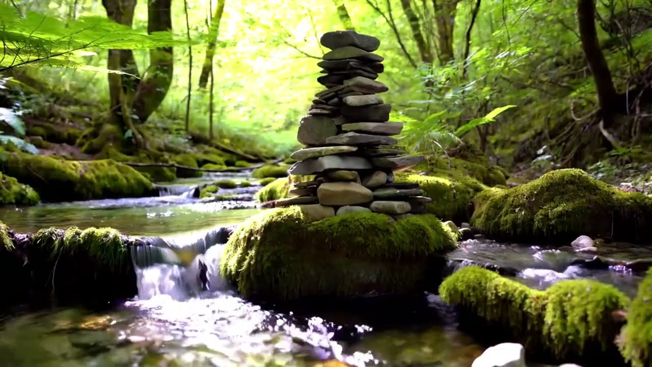 Relaxing Music for Healing + Water Sounds 🌿 Eliminate Stress, Anxiety & Depression, Quite Time #17
