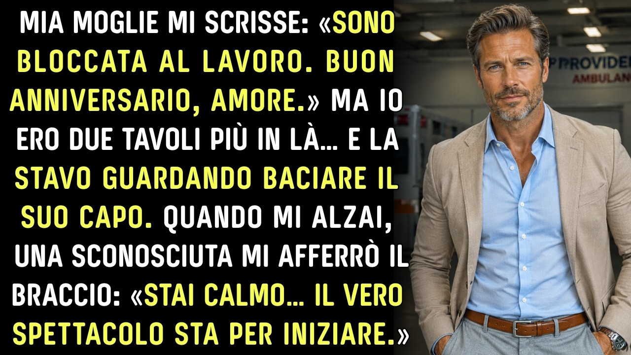Mia Moglie Baci&ograve; Il Capo Al Nostro 10&deg; Anniversario. Una Sconosciuta Disse: &laquo;Stai Calmo&raquo;