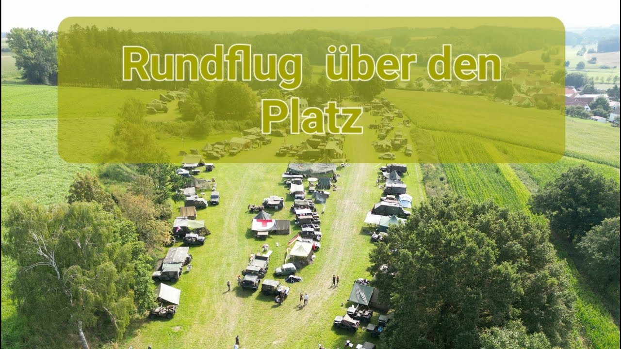 Rundflug &uuml;ber den Platz - Zusamtaler Military Oldtimerfreunde - MIL 23