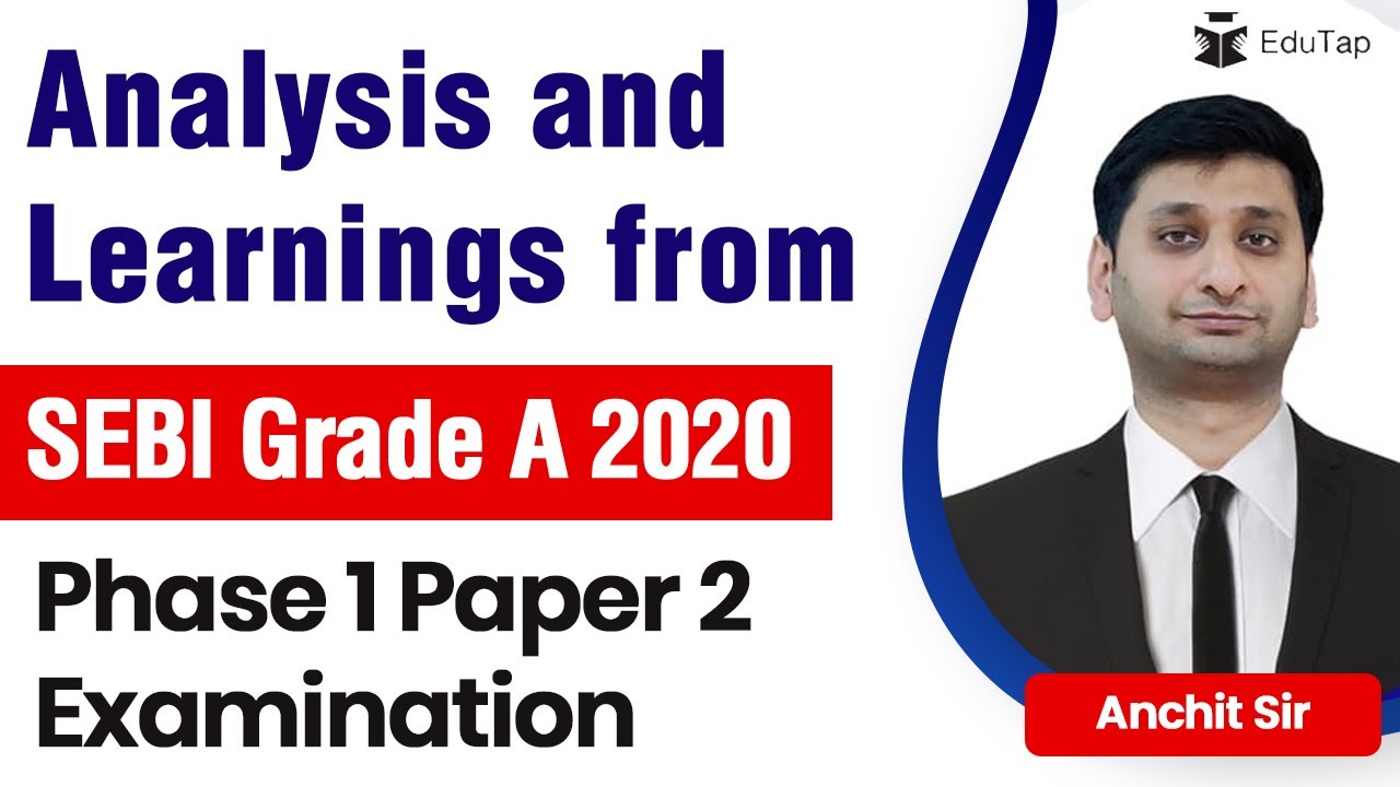 Analysis and Learnings from SEBI Grade A 2020 | Phase 1 | Paper 2 Exam | SEBI Recruitment