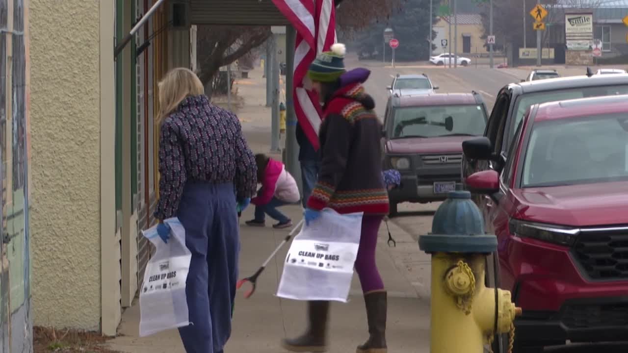Columbia Falls business owner launches monthly Coyote Clean Up Club for downtown streets