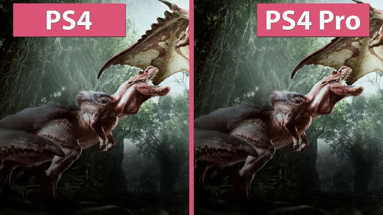 [4K] Monster Hunter World &ndash; PS4 vs. PS4 Pro Frame Rate Test & Graphics Comparison