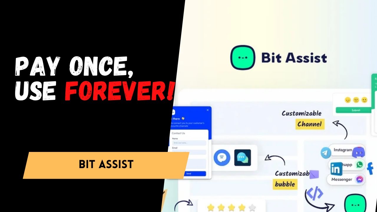 Bit Assist: All-in-One Customer Support Widget for Your Website 💬⚡ | AppSumo Deal