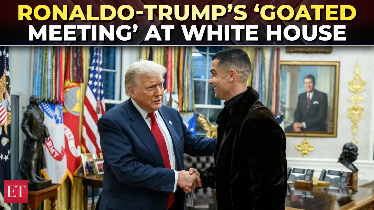 &lsquo;GOATs UNITED&rsquo;? Ronaldo &lsquo;thanks&rsquo; Trump for White House dinner invitation, gets Golden Key | Watch