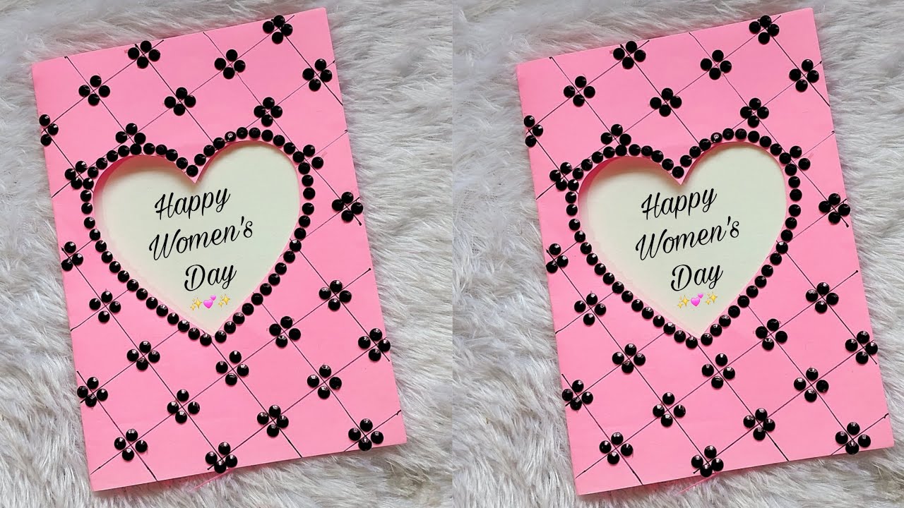Women's day card making/happy women's day card/Women's day card making ideas/diy card for womens day