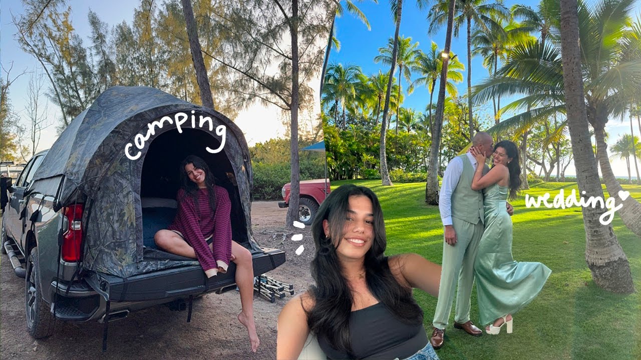 Life Lately: camping, our first wedding, + I cut my hair!!