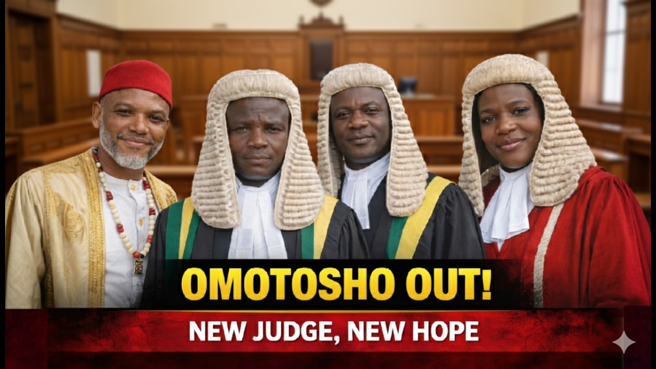 🚨 JUST IN! OMOTOSHO Out, Fresh Hope as New Judge Handles Kanu’s Life Sentence APPEAL