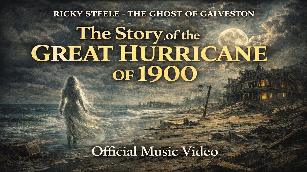 The Ghosts of Galveston - Official Music Video - Ricky Steele