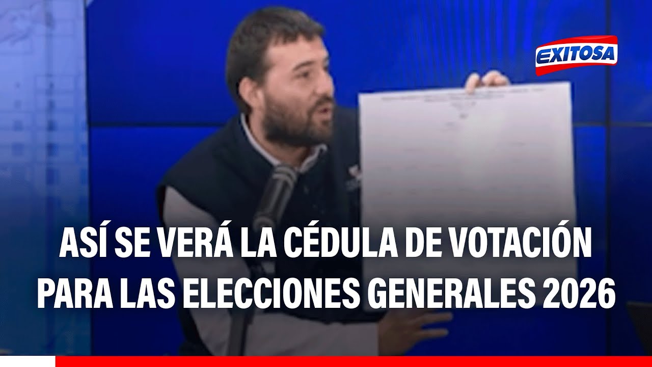 🔴🔵Así lucirá la cédula de votación en las Elecciones Generales 2026: Conoce cómo votar correctamente