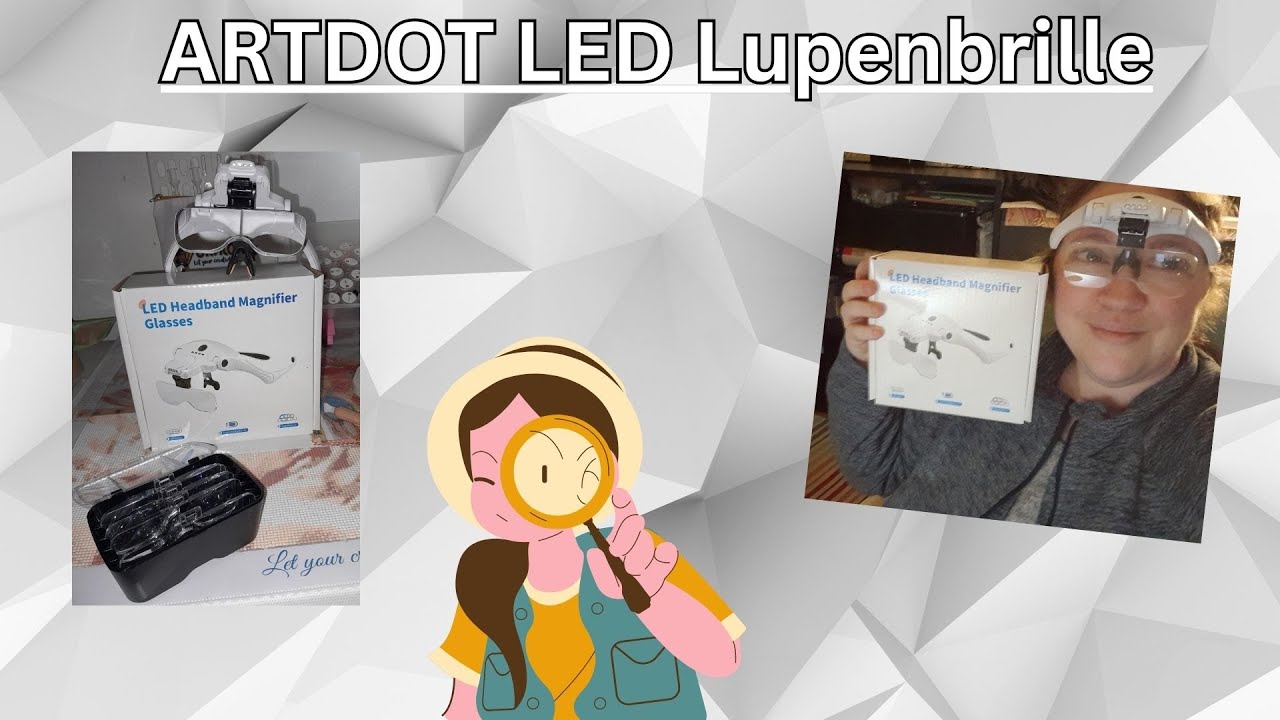 ARTDOT DIAMOND PAINTING Tools | LED Lupenbrille | 10% Rabatt:DP10