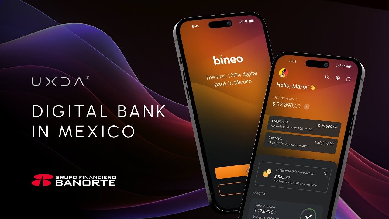 Bineo App Fintech Design: First 100% Digital Banking in Mexico