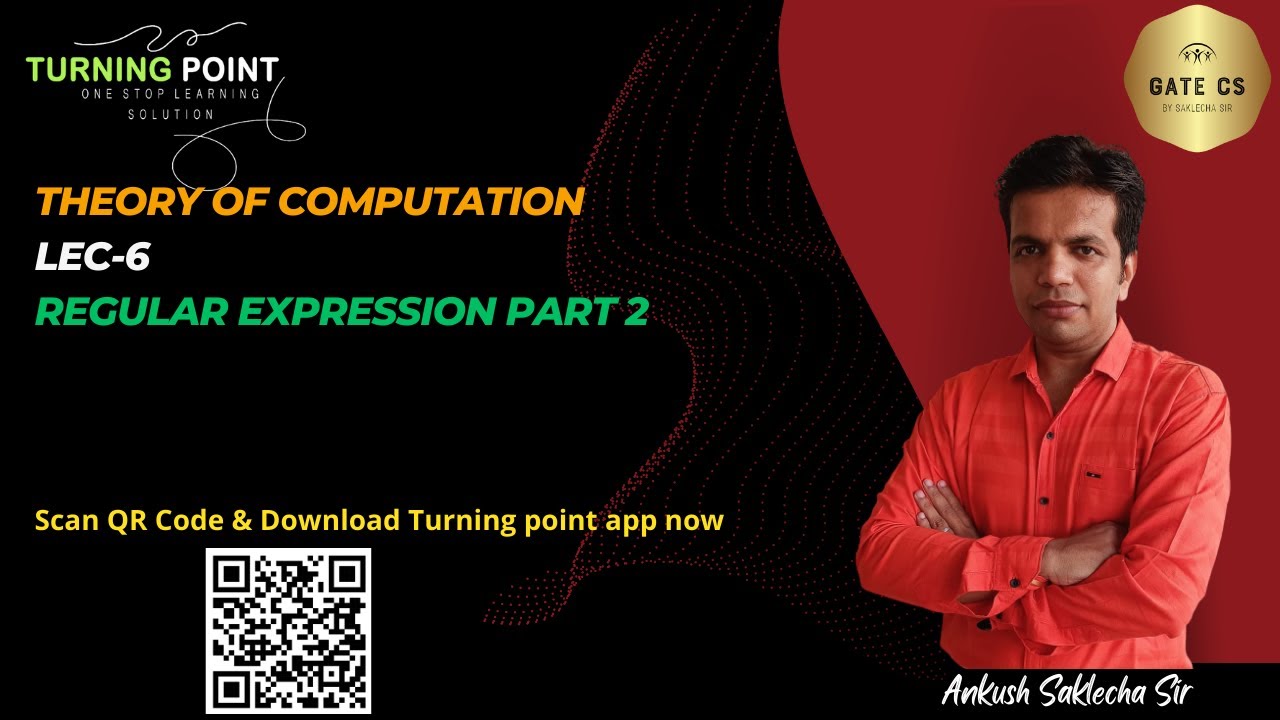 LEC 6 | Regular Expression Part 2 | Theory of Computation | GATE | SEMESTER | BARC | ISRO | DRDO