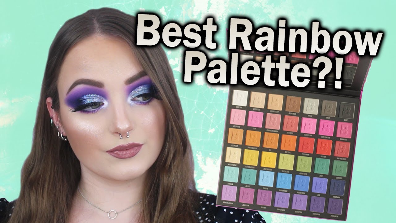 PURPLE GLITTER CUT CREASE | Учебник по палетке Beauty Bay Bright Matte
