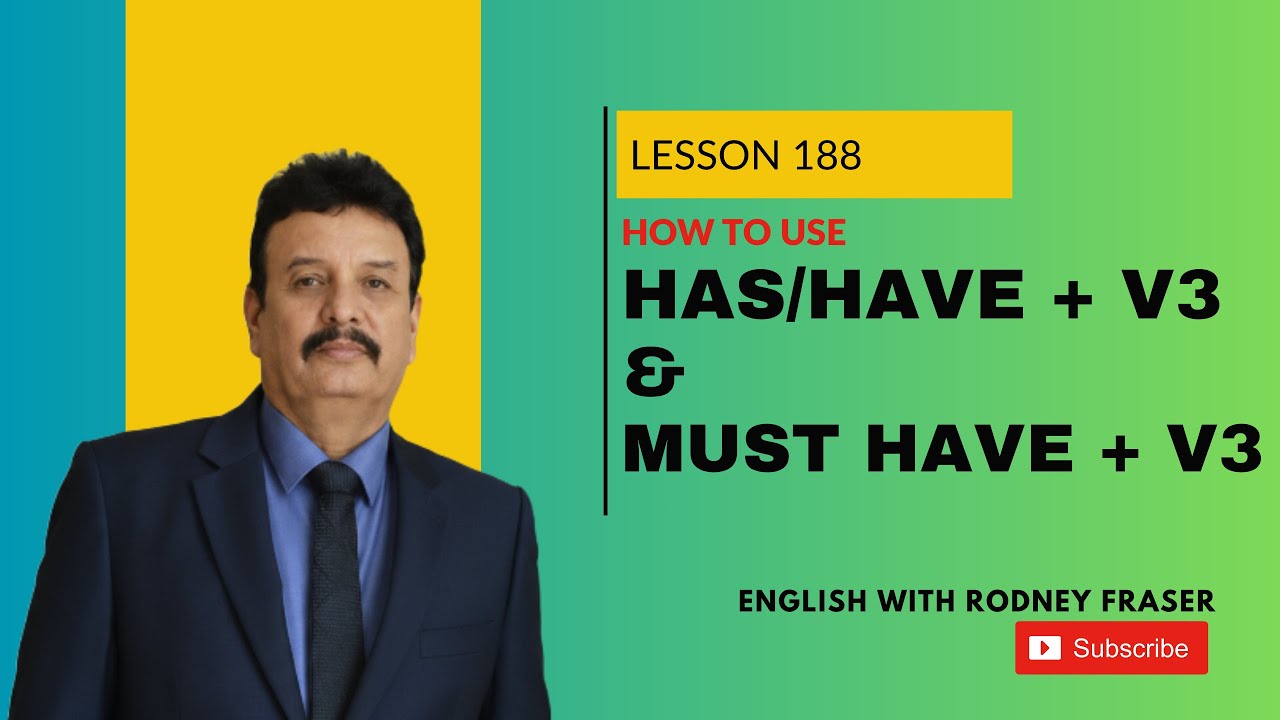 Lesson 188 | Difference between HAS/HAVE + V3 and MUST HAVE + V3 | ඉංග්‍රීසි Grammar පාඩම