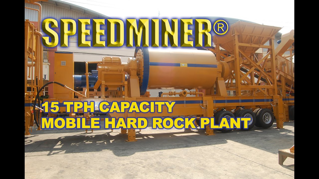 Hard Rock Gold Mobile Processing Plant ( SPEEDMINER®), for mercury-free, cyanide-free gold recovery