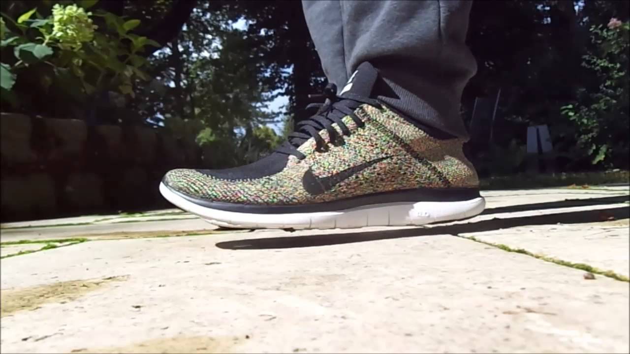 Nike Free Flyknit 4.0 Multicolour/ Black/ White HD Details, Review and On-feet Look