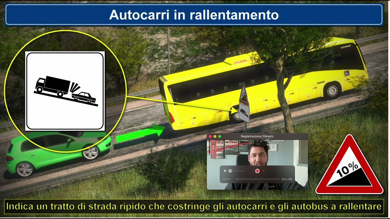Autocarri in rallentamento