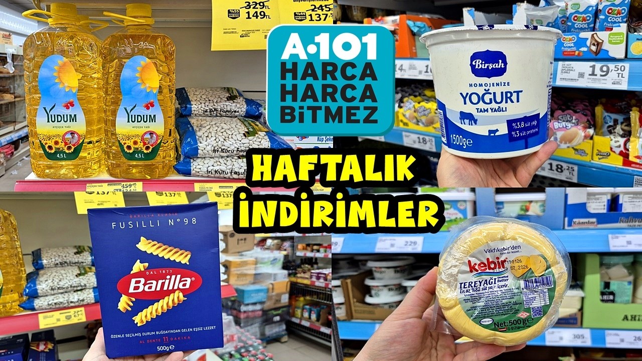 A101 HAFTALIK İNDİRİMLER🔔YUDUM YAĞ FASULYE PEYNİRLER İNDİRİMDE🎉A101 HAFTANIN YILDIZLARI İNDİRİMİ