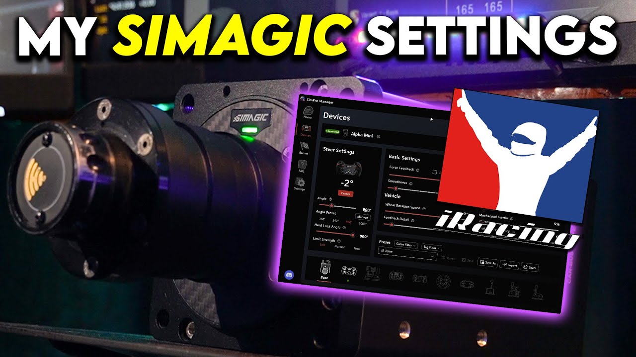 Мои настройки SIMAGIC для iRacing (2024)