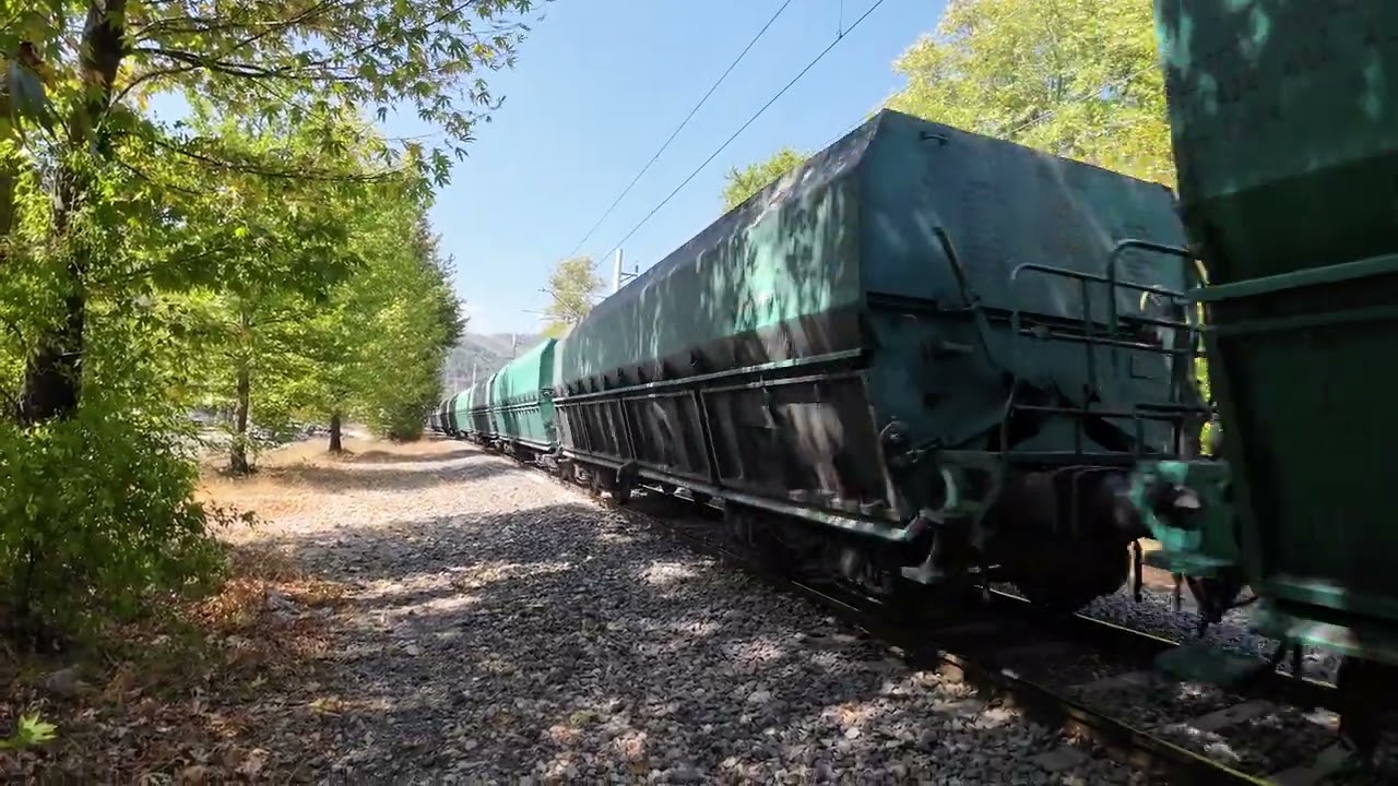 E 43 010 E 43 019 Omsan Cevher yük treni belemedik- hacıkırı yönüne gidiyor