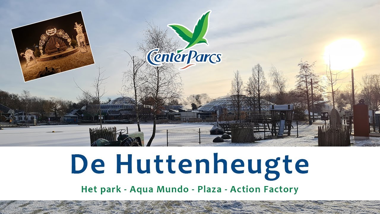 Center Parcs de Huttenheugte Aqua Mundo, wildwaterbaan, Water playhouse en Market Dome in Dalen