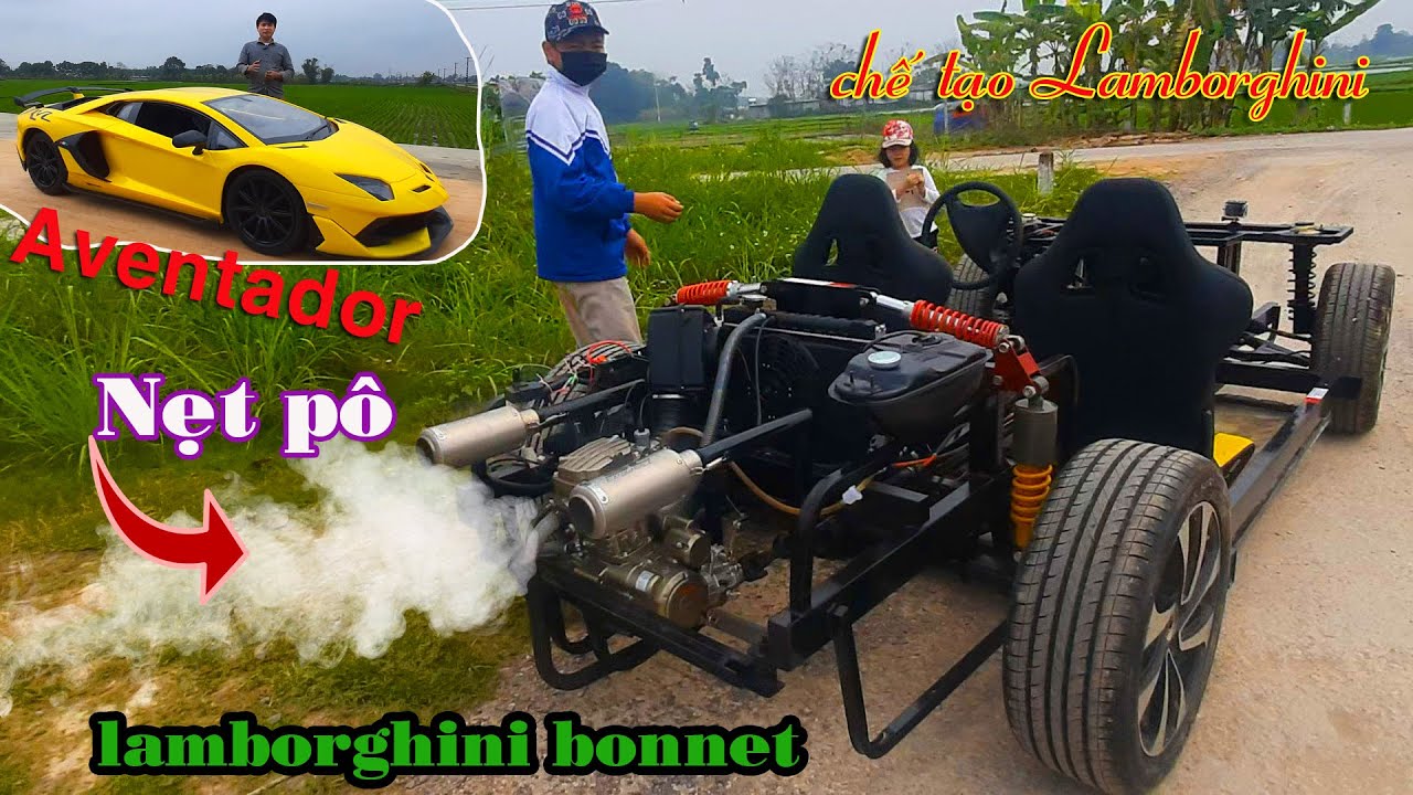 lamborghini bonnet # lamborghini chạy thử/ nẹt pô