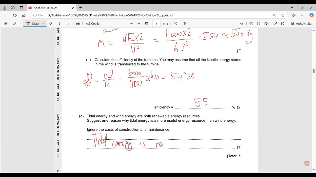 IGCSE Physics 0625/42/O/N/24