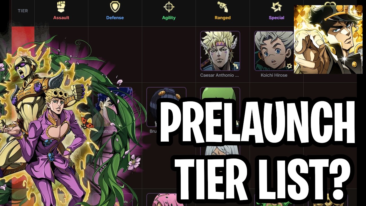JoJo Golden Spirit Pre-Launch Tier List!? My Reroll Plan & Strategy! [Jojo Golden Spirit]