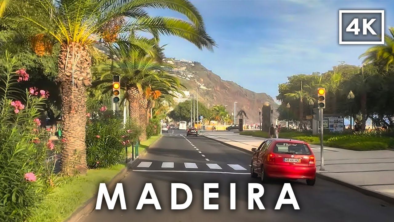 Южное побережье МАДЕЙРЫ 🇵🇹 | 4K живописная поездка от C&acirc;mara de Lobos до Фуншала (HDR)