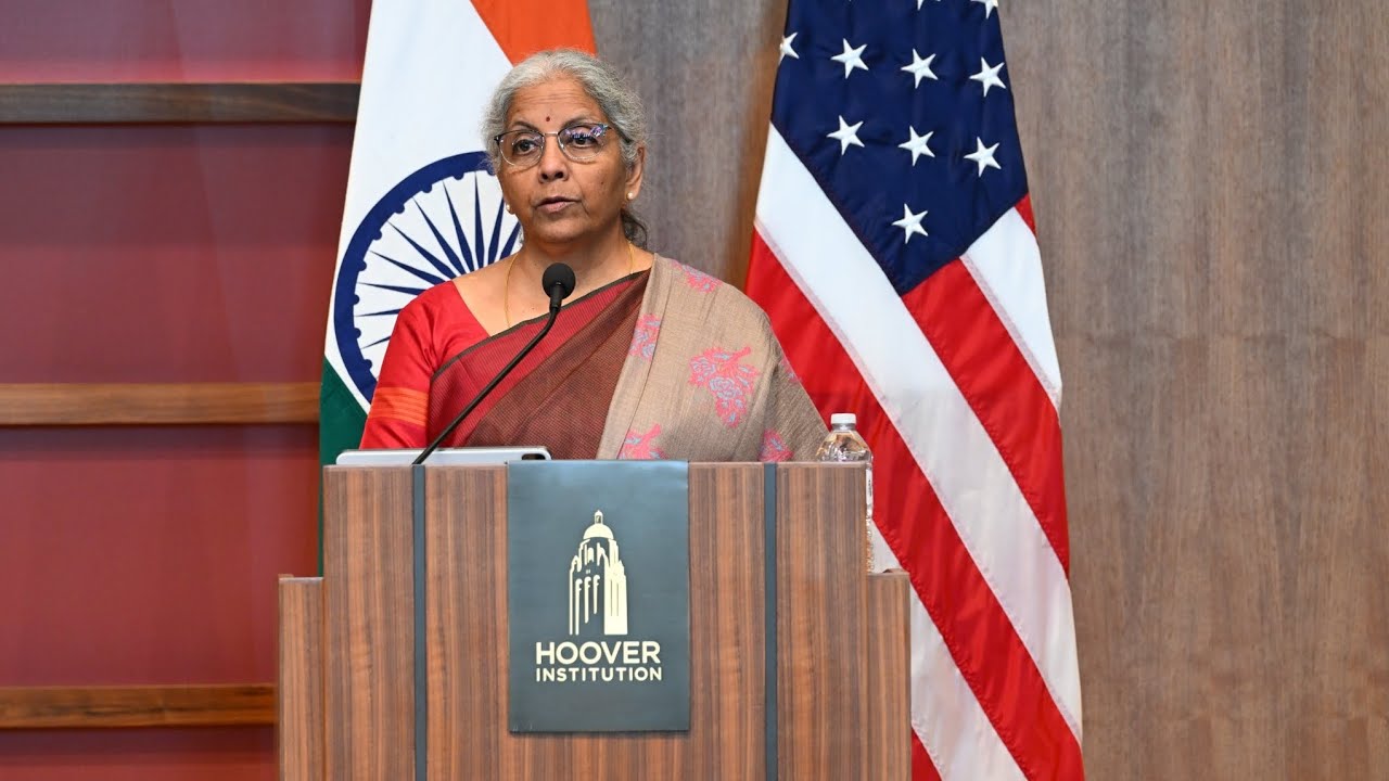 Smt. Nirmala Sitharaman's address & fireside chat at the Hoover Institution in Stanford University