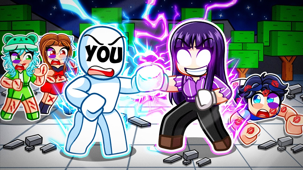 YOU Meet My CRAZY FAN GIRL In Roblox Strongest Battlegrounds!
