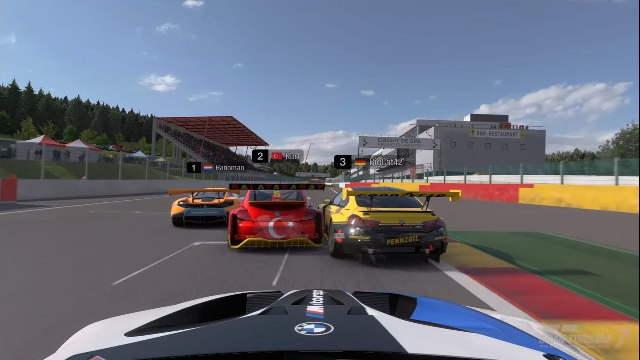 Gran Turismo 7 Gr3 vwBeetle circuit de spa 4 laps live