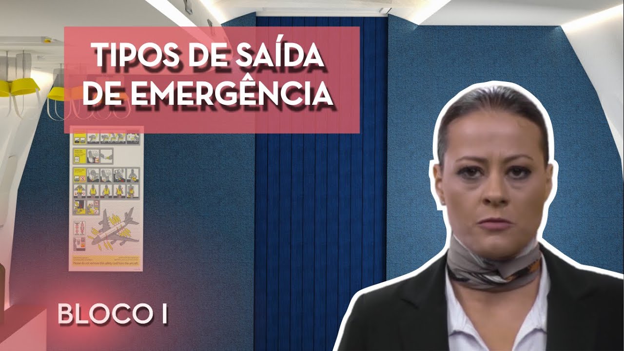TIPOS DE SAÍDA DE EMERGÊNCIA - CURSO DE COMISSÁRIOS DE VOO (BLOCO I)