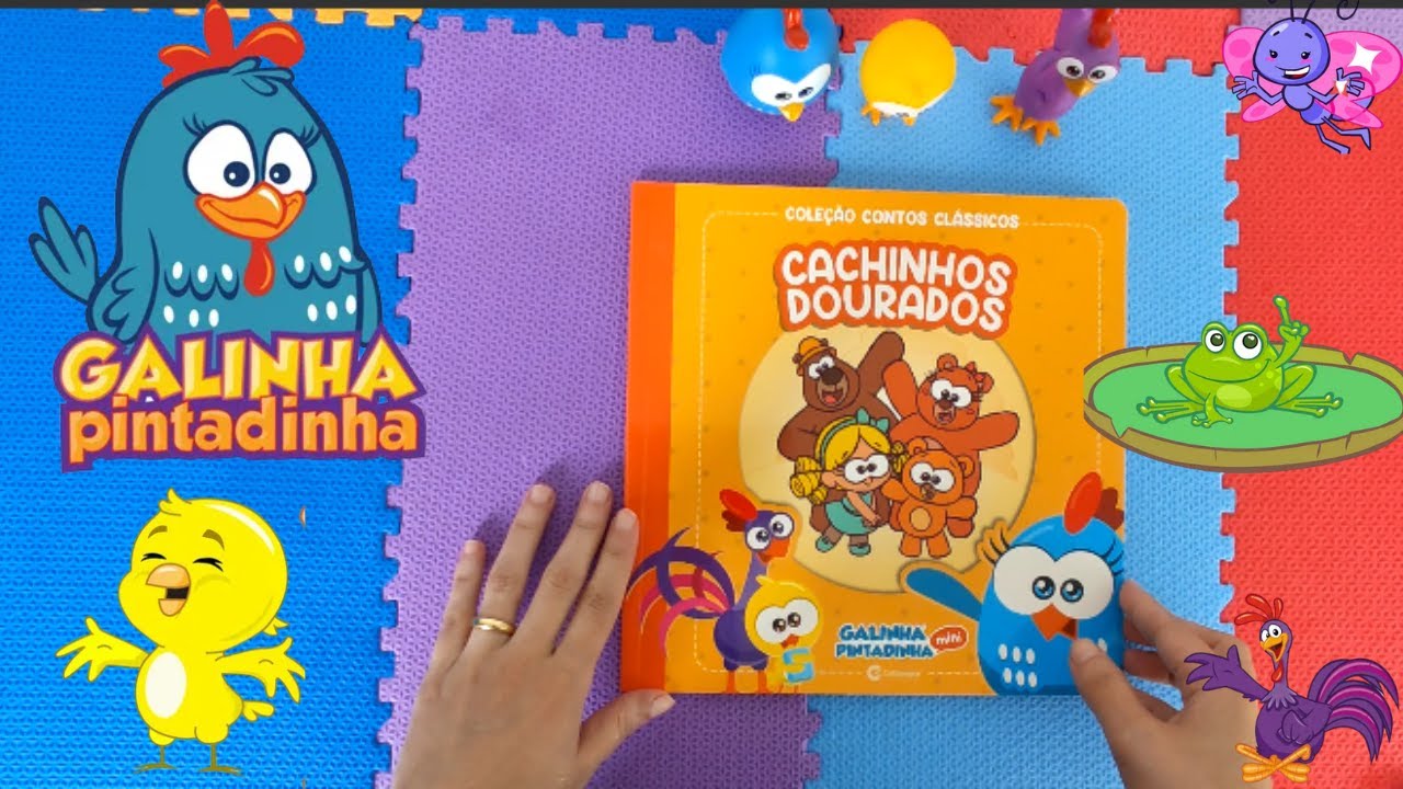 Livro Galinha Pintadinha Cachinhos dourados e os Três Ursos Historinha infantil