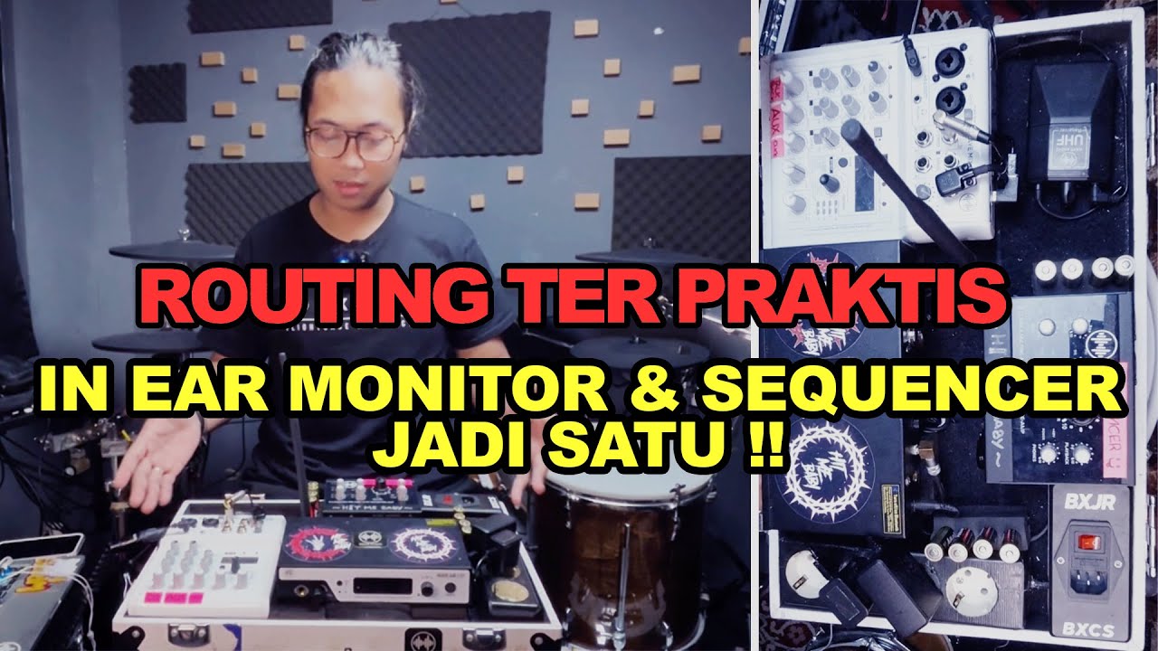ROUTING IN EAR MONITOR + SYSTEM SEQUENCER DI SATU BOARD MONITOR !!!