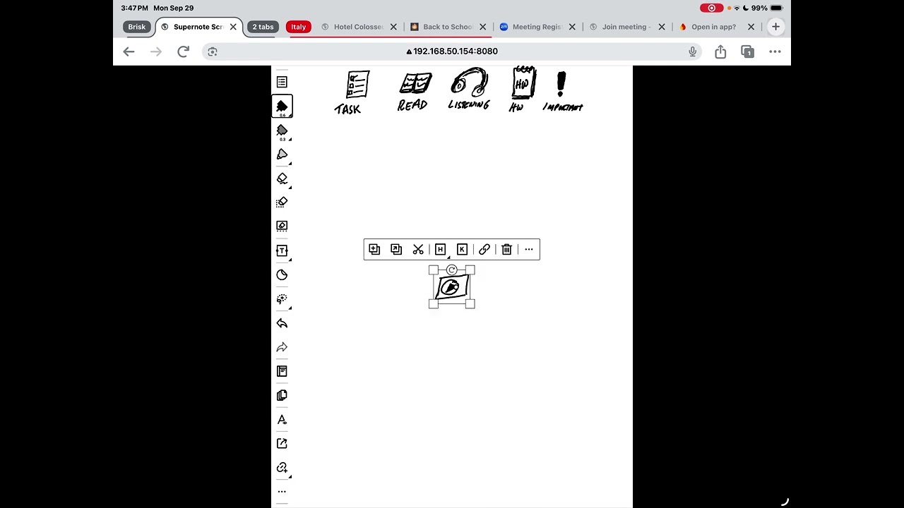 Using Icons When Taking Notes on your Supernote Manta 
