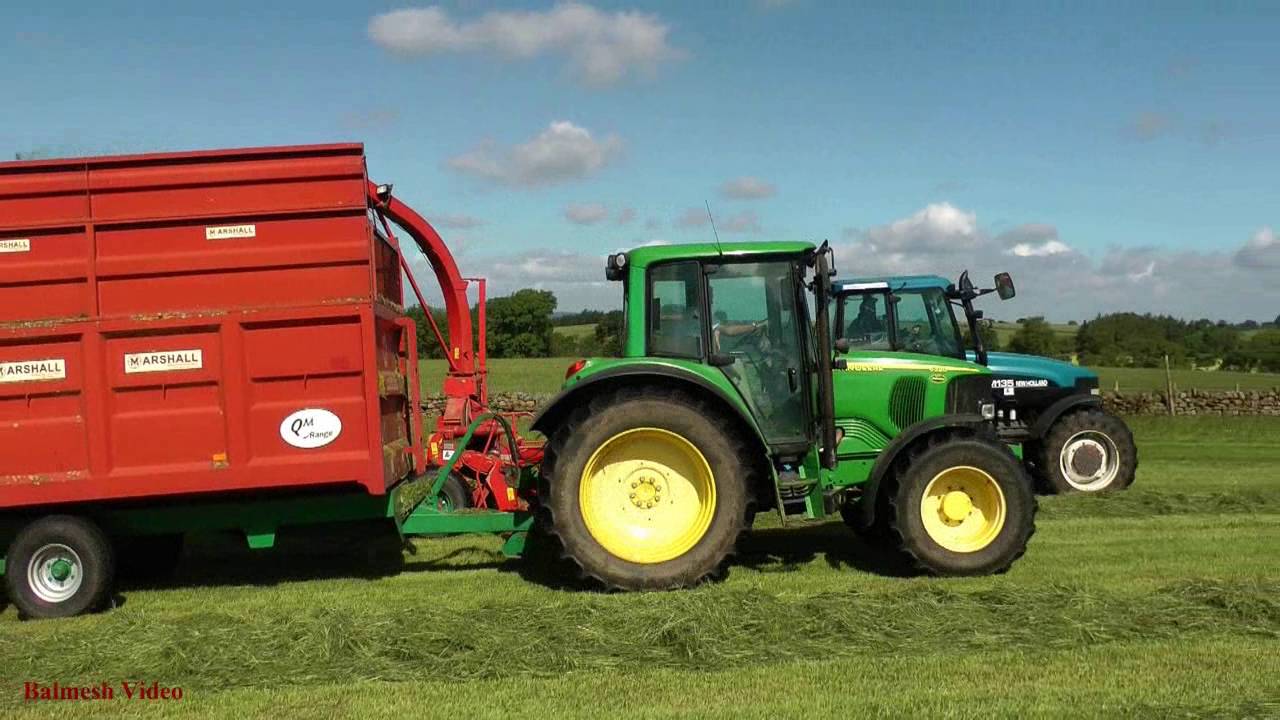 Fell Silage - with Trailed Forage Harvester.