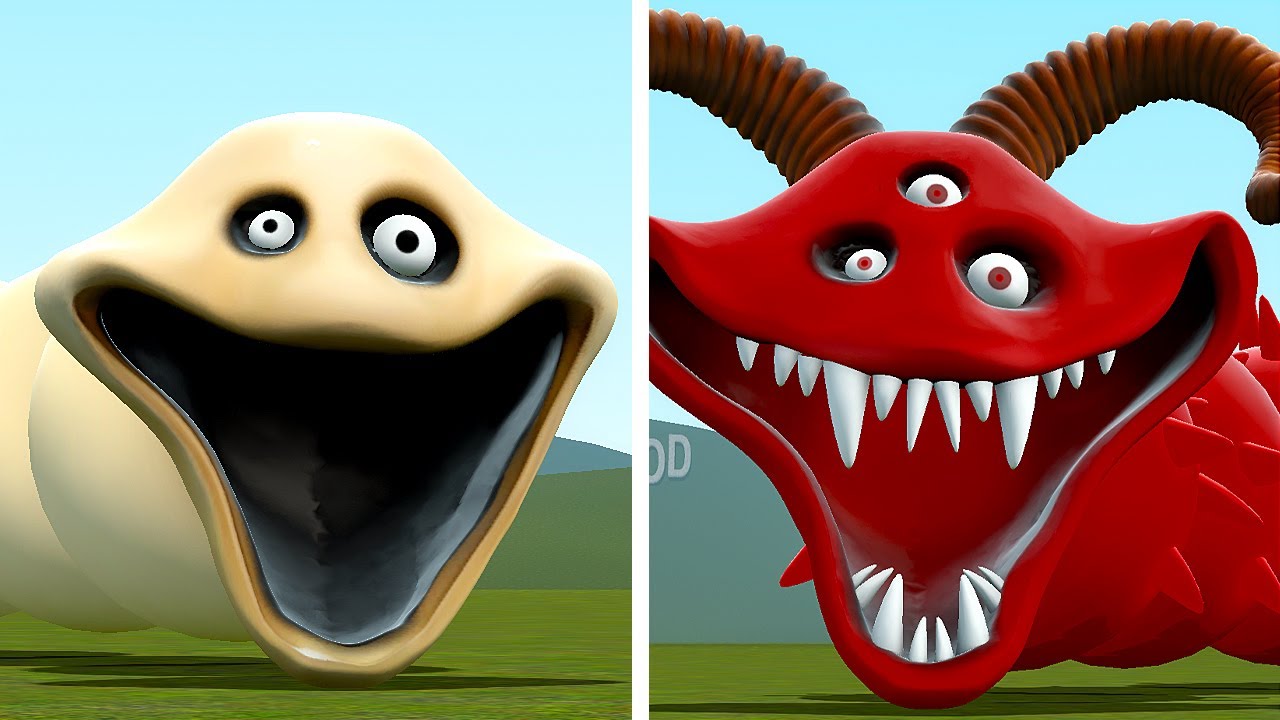 NEW ROBLOX HUNGRY WORM VS NEW ROBLOX HUNGRY WORM PHASE 4 In Garry's Mod!