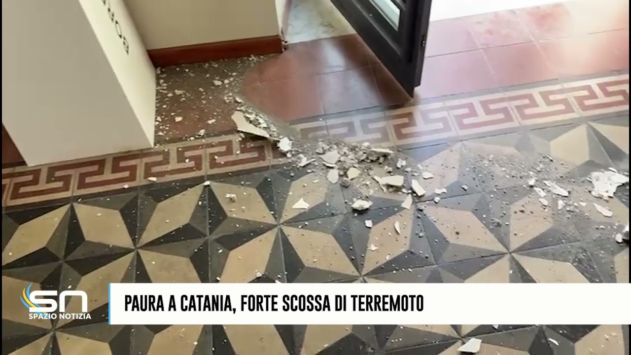 Paura a Catania, forte scossa di terremoto